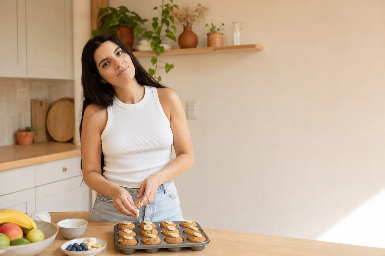 Candela en la cocina de Tuti Fruti